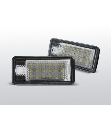 COPPIA PLAFONIERA TARGA LED NO ERRORE AUDI A3 S3 A4 S4 A6 S6 C6 A8 Q7