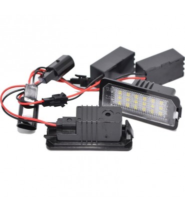 COPPIA PLAFONIERA TARGA LED NO ERRORE GOLF 4 5 6 7 LUPO NEW BEETLE POLO S