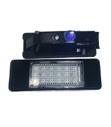 COPPIA PLAFONIERA TARGA LED NO ERRORE PEUGEOT 206 207 306 406 407 PARTNER