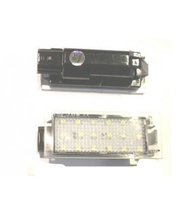 COPPIA PLAFONIERA TARGA LED NO ERRORE RENAULT MEGANE , CLIO , TWINGO , MASTER