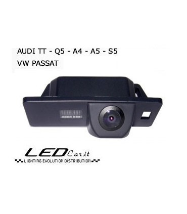 TELECAMERA TARGA + LED AUDI TT Q5 A4 A5 S5 PASSAT