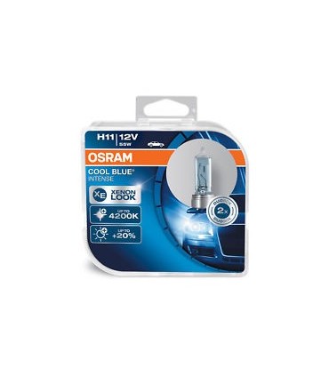COPPIA H11 OSRAM COOL BLUE INTENSE XENON LOOK 4200K 64211CBI