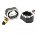 COPPIA COVER BMW BLACK + LED