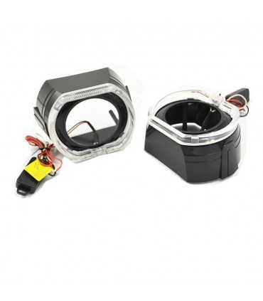 COPPIA COVER BMW BLACK + LED
