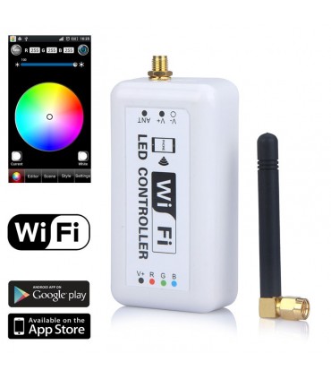 CONTROLLER RGB LED TECNOLOGIA WI-FI  PER IPHONE,ANDROID,IPAD