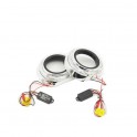 COPPIA COVER TIGUAN IRIS + LED PER PROIETTORI 2.5" E 3"
