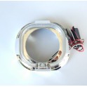 COPPIA COVER  SQUARE SHAPE + LED PER PROIETTORI 2.5" E 3"