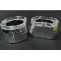 COPPIA COVER BMW BLACK + LED