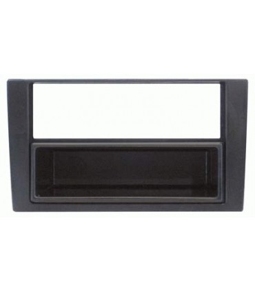 03404 MASCHERINA CON FORO2ISO-ISO COLORE NERO AUDI A3-A4 07/08 SEAT EXEO