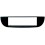 03421 MASCHERINA CON FORO ISO COLORE NERO FIAT 500 07/16