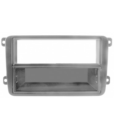 03453 MASCHERINA CON FORO  2ISO-ISO COLORE ANTRACITE VW/SEAT/SKODA
