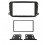 03621 MASCHERIN03621 MASCHERINA 2DIN NERO SMART  FORTWO DAL 2010 AL 14A 2DIN NERO SMART  FORTWO DAL 2010 AL 14