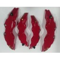 KIT 4 COPRI PINZA PINZE FRENO ANTERIORI POSTERIORI ROSSO 