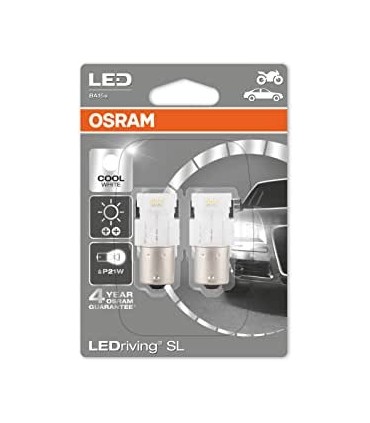 COPPIA LAMPADE  STOP RETROMARCIA OSRAM P21 4 ANNI DI GARANZIA