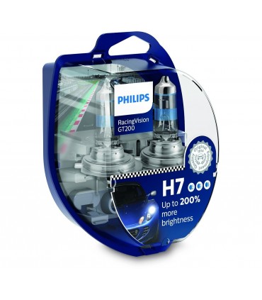 PHILIPS COPPIA H7 12V 55W  RACINGVISION GT200 +200%