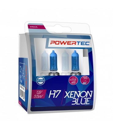 COPPIA H7 MTECH POWERTECH XENON BLUE 5000K