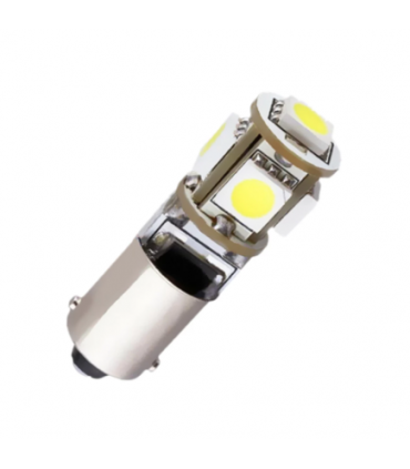 LAMPADA BAX9S H6W CANBUS NO ERRORE 5 LED SMD 5050