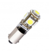 LAMPADA BAX9S H6W CANBUS NO ERRORE 5 LED SMD 5050