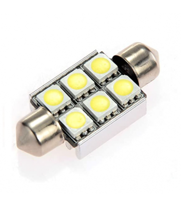 SILURO C5W CANBUS NO ERRORE 6 LED SMD 5050