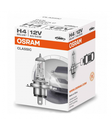 LAMPADA OSRAM H4 12V 55/60W UV FILTER 64193 CLASSIC