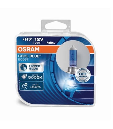 COPPIA H7 OSRAM COOL BLUE BOOST 5000K +50% 62210CBB-HCB