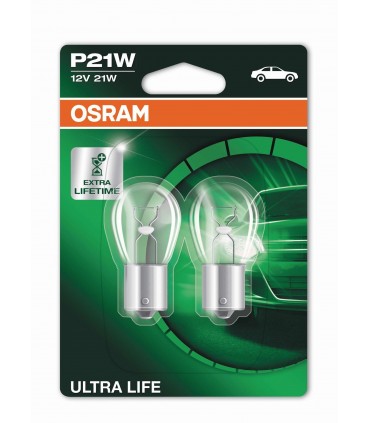 OSRAM COPPIA P21W ULTRA LIFE 3X 7506ULT