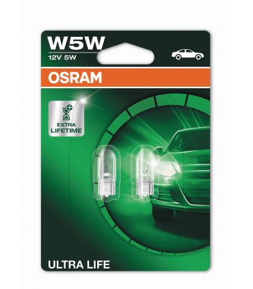 OSRAM COPPIA T10 W5W ULTRA LIFE 3X 2825ULT