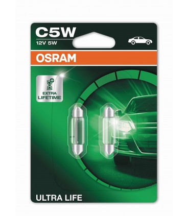 OSRAM COPPIA SILURO C5W ULTRA LIFE 3X 6418ULT