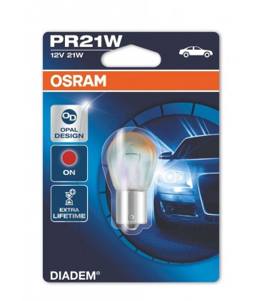 COPPIA OSRAM DIADEM PR21W ROSSO CROMATA 7508LDR-01B