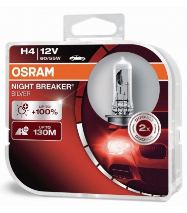 COPPIA H4 NIGHT BREAKER SILVER 64193NBS