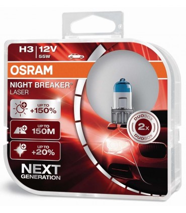 COPPIA H3 NIGHT BREAKER LASER 64151NL