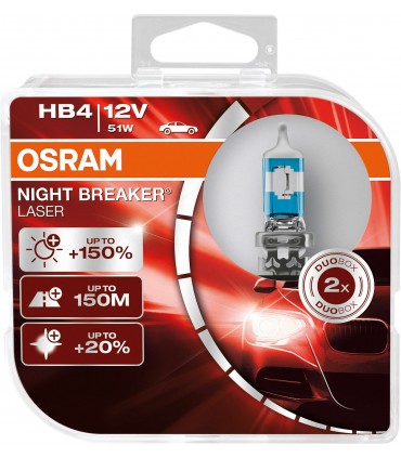 COPPIA HB4 9006 NIGHT BREAKER LASER 9006NL