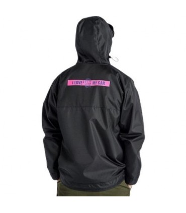 GYEON APPAREL GIACCA IMPERMEABILE NERA