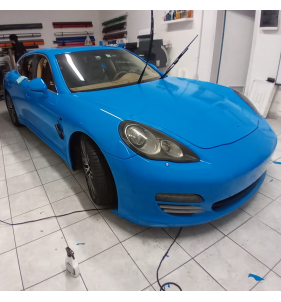 PELLICOLA WRAPPING APA LUCIDO CW/R96.6X CERULEAN BLUE 152CM x METRO LINEARE