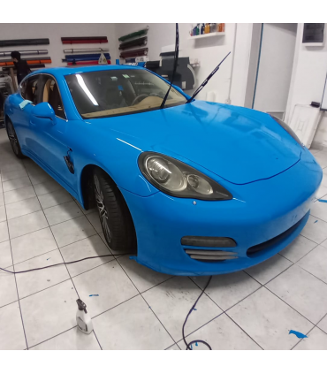 PELLICOLA WRAPPING APA LUCIDO CW/R96.6X CERULEAN BLUE 152CM x METRO LINEARE