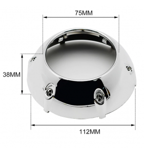 COPPIA COVER GTI-R PER PROIETTORI 2.5" E 3" + CENTRAGGI