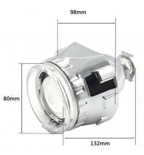 COPPIA COVER GRAPHINE + LED PER PROIETTORI 2,5"