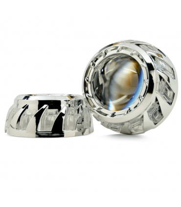 COPPIA COVER SPIRAL SHARP 3.0  LED PER PROIETTORI 2.5" E 3"
