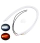 COPPIA TUBO FLESSIBILE LED 90CM BICOLOR BIANCO ARANCIONE
