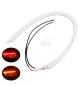 COPPIA TUBO FLESSIBILE LED 45CM BICOLOR ROSSO ARANCIONE