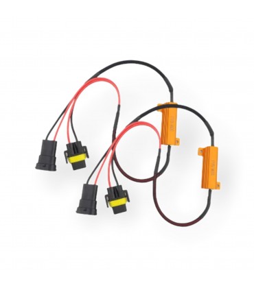 COPPIA RESISTENZA 50W CONNETTORE H8 H11 HB3 HB4