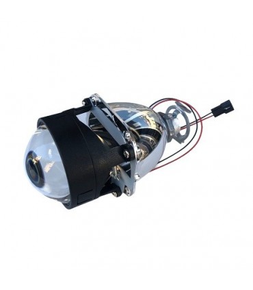 SINGOLO PROIETTORE LENTICOLARE BI-XENON MINI H1 2.5 POLLICI