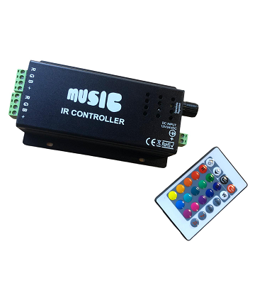 RGB SOUND CONTROLLER TELECOMANDO RGB 3 OUT MAX 15M