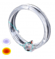 SINGOLO ANELLO ANGEL EYES  LED  CRYSTAL BIANCO + ARANCIONE