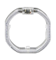 SINGOLO ANELLO ANGEL EYES SQUARE LED CRYSTAL BIANCO