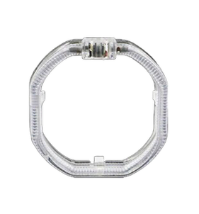 SINGOLO ANELLO ANGEL EYES SQUARE LED CRYSTAL BIANCO