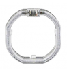 SINGOLO ANELLO ANGEL EYES SQUARE LED CRYSTAL BIANCO