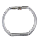 SINGOLO ANELLO ANGEL EYES SQUARE LED CRYSTAL BIANCO