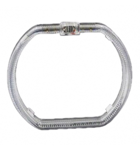 SINGOLO ANELLO ANGEL EYES SQUARE LED CRYSTAL BIANCO