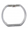 SINGOLO ANELLO ANGEL EYES SQUARE LED CRYSTAL BIANCO